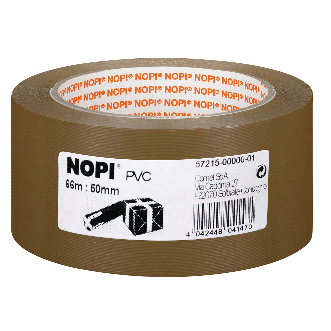 Nopi Pack PVC geprägt 66m 50mm braun