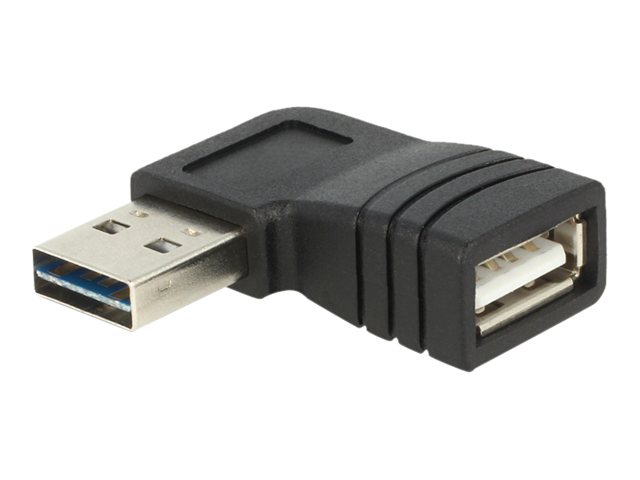 Adapter EASY-USB 2.0-A male   USB 2.0-A female angled left / right - Gender Changer USB - USB (W)