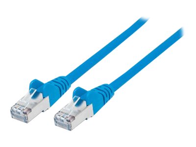 Network Patch Cable, Cat7 Cable/Cat6A Plugs, 0.5m, Blue, Copper, S/FTP, LSOH / LSZH, PVC, RJ45, Gold Plated Contacts, Snagless, Booted, Polybag - Patch-Kabel - RJ-45 (M)