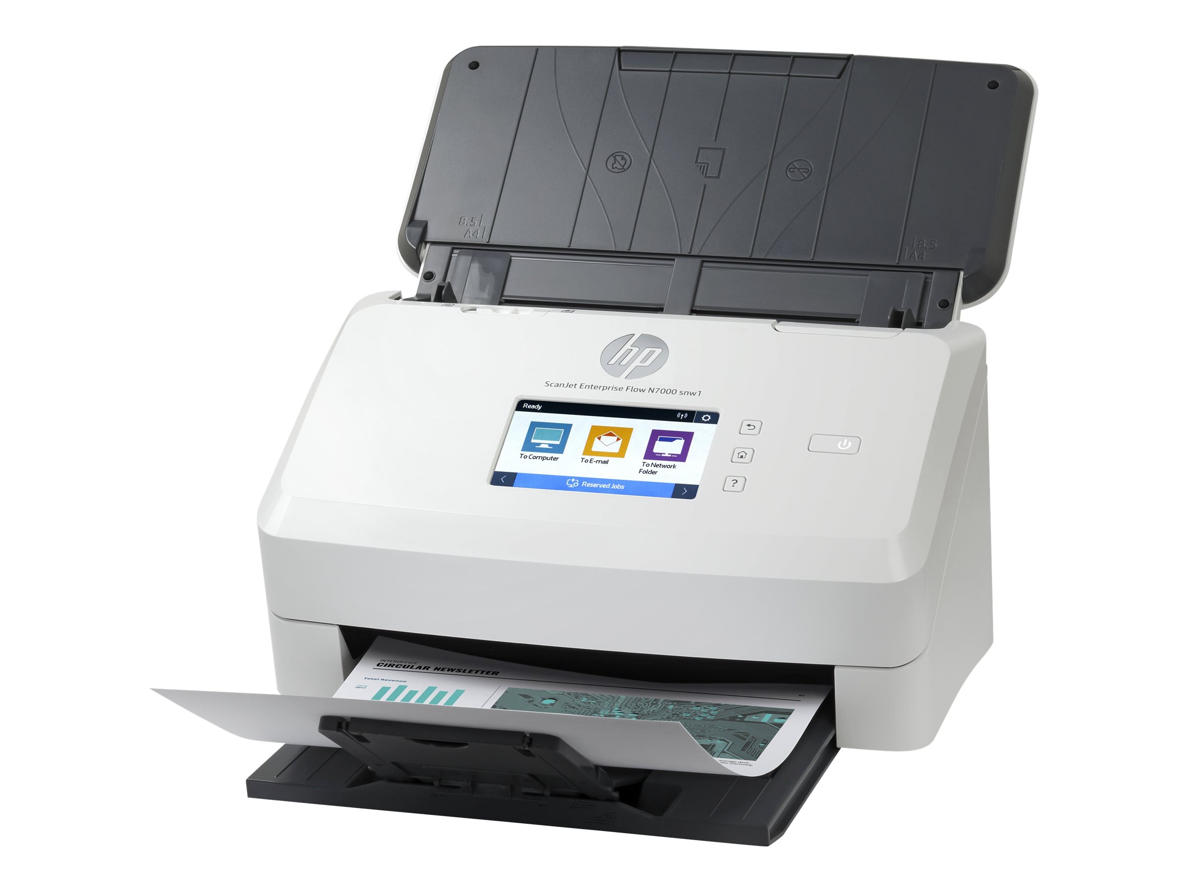 ScanJet Enterprise Flow N7000 snw1 - Dokumentenscanner - CMOS / CIS - Duplex - 216 x 3100 mm - 600 dpi x 600 dpi - bis zu 75 Seiten/Min. (einfarbig)