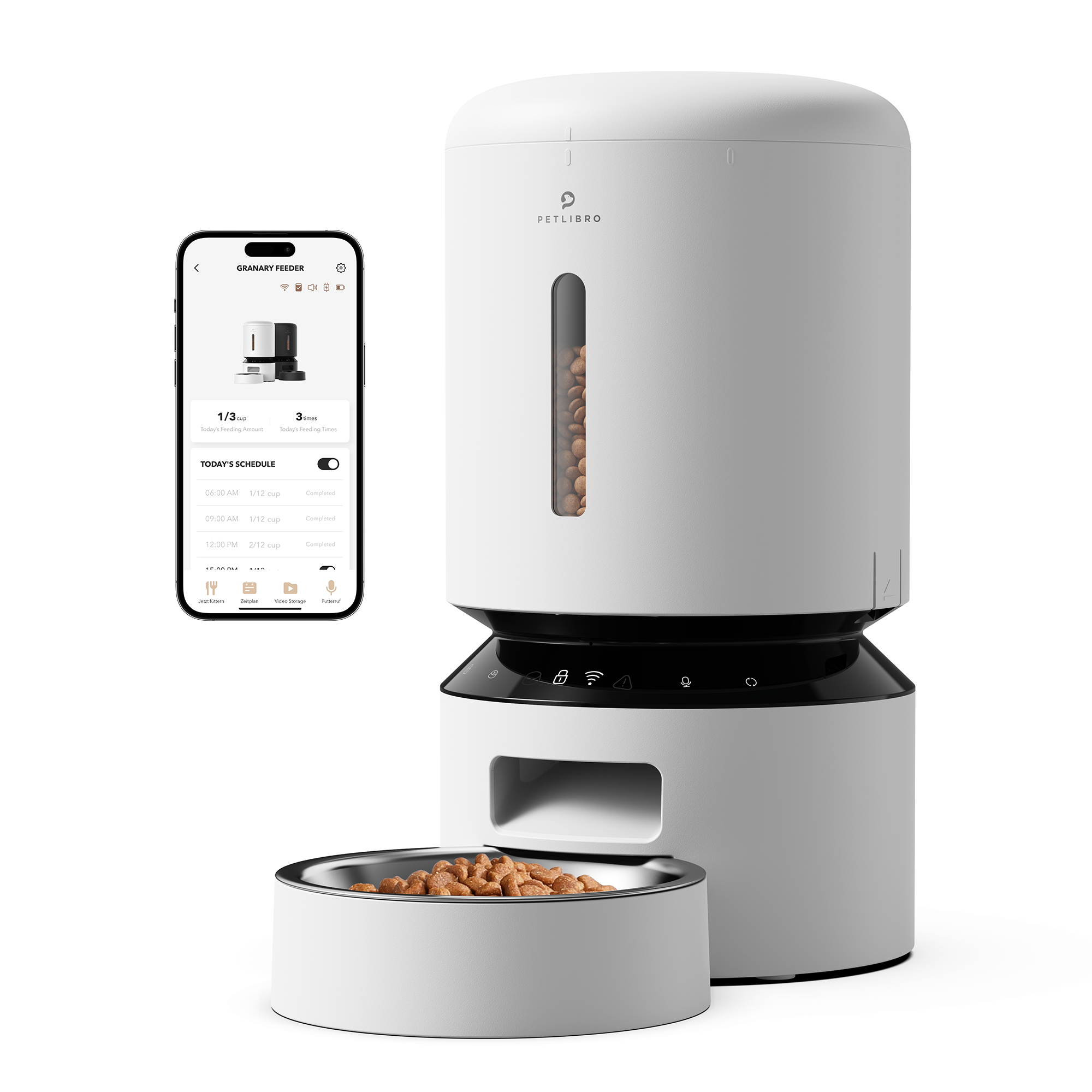 Granary WiFi Futterautomat 5 L Weiß