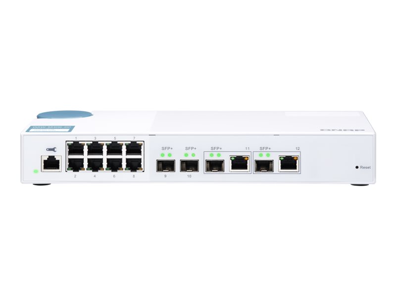 QSW-M408-2C - Switch - managed - 2 x 10 Gigabit SFP+ + 2 x C 10 G-Bit SFP+ + 8 x 10/100/1000
