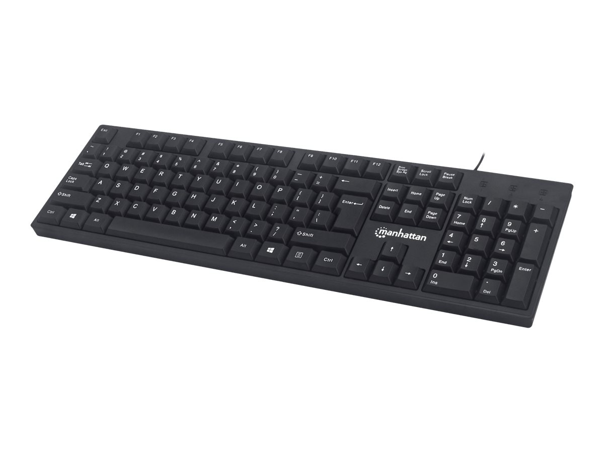 Tastatur - USB - Schwarz - retail