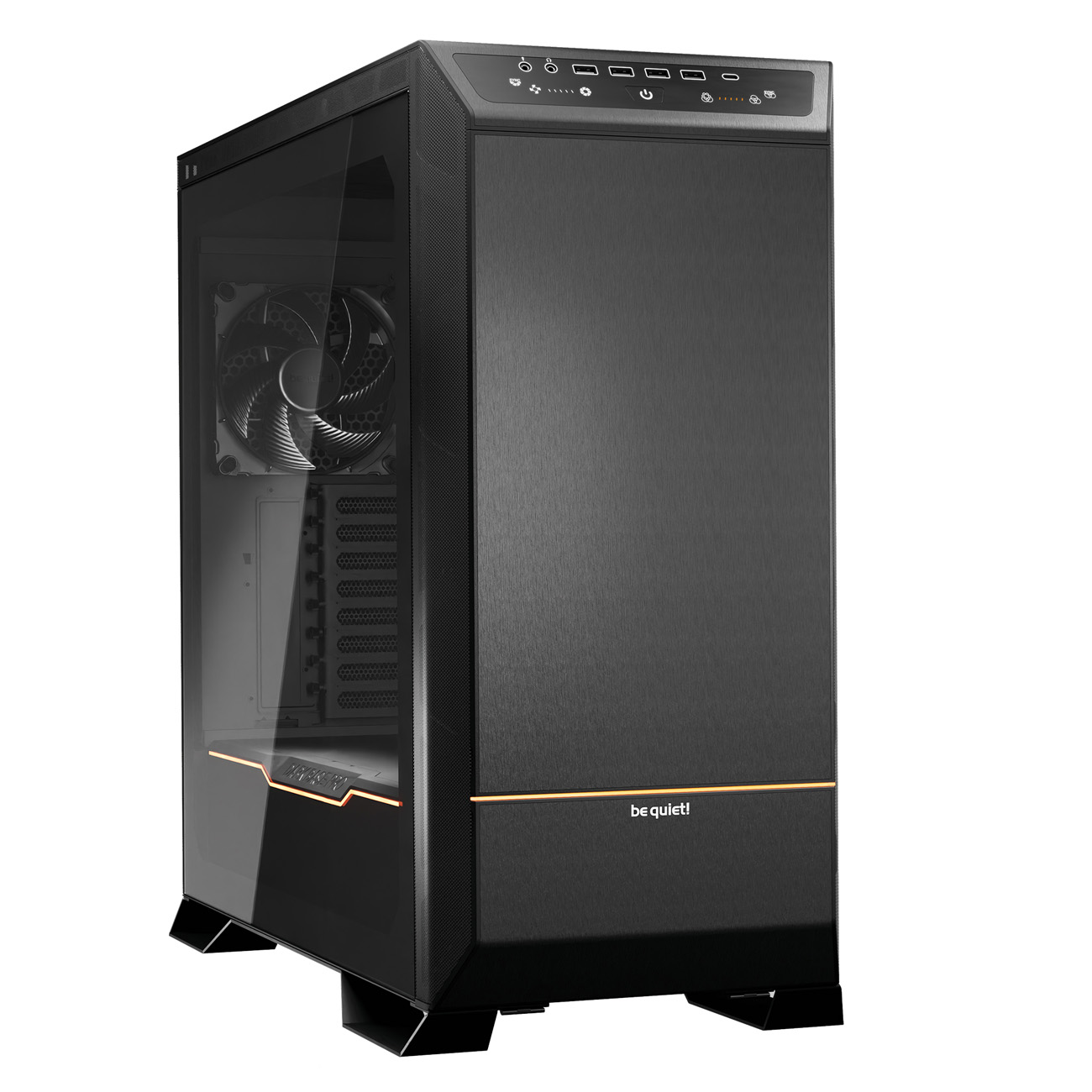 Dark Base Pro 901 - Schwarz - Glasfenster - Schallgedämmt