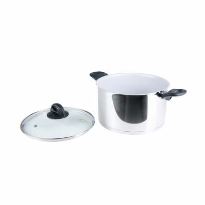 Cerafit Steel Kochtopf Set 2-tlg 24cm, Edelstahl Cerafit Steel Kochtopf Set 2-tlg 24cm, Edelstahl