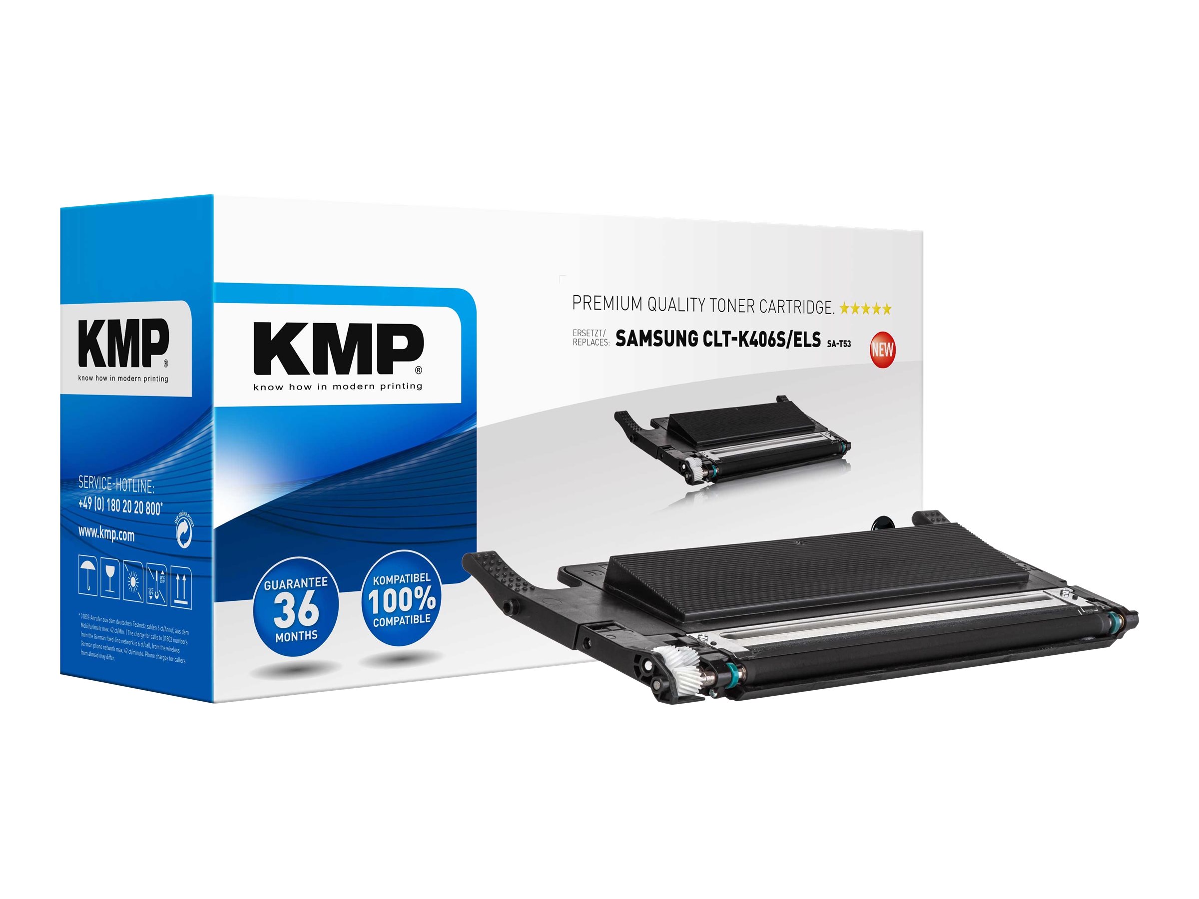 KMP Toner Samsung CLT-K406S/ELS black 1500 S. SA-T53 remanufactured