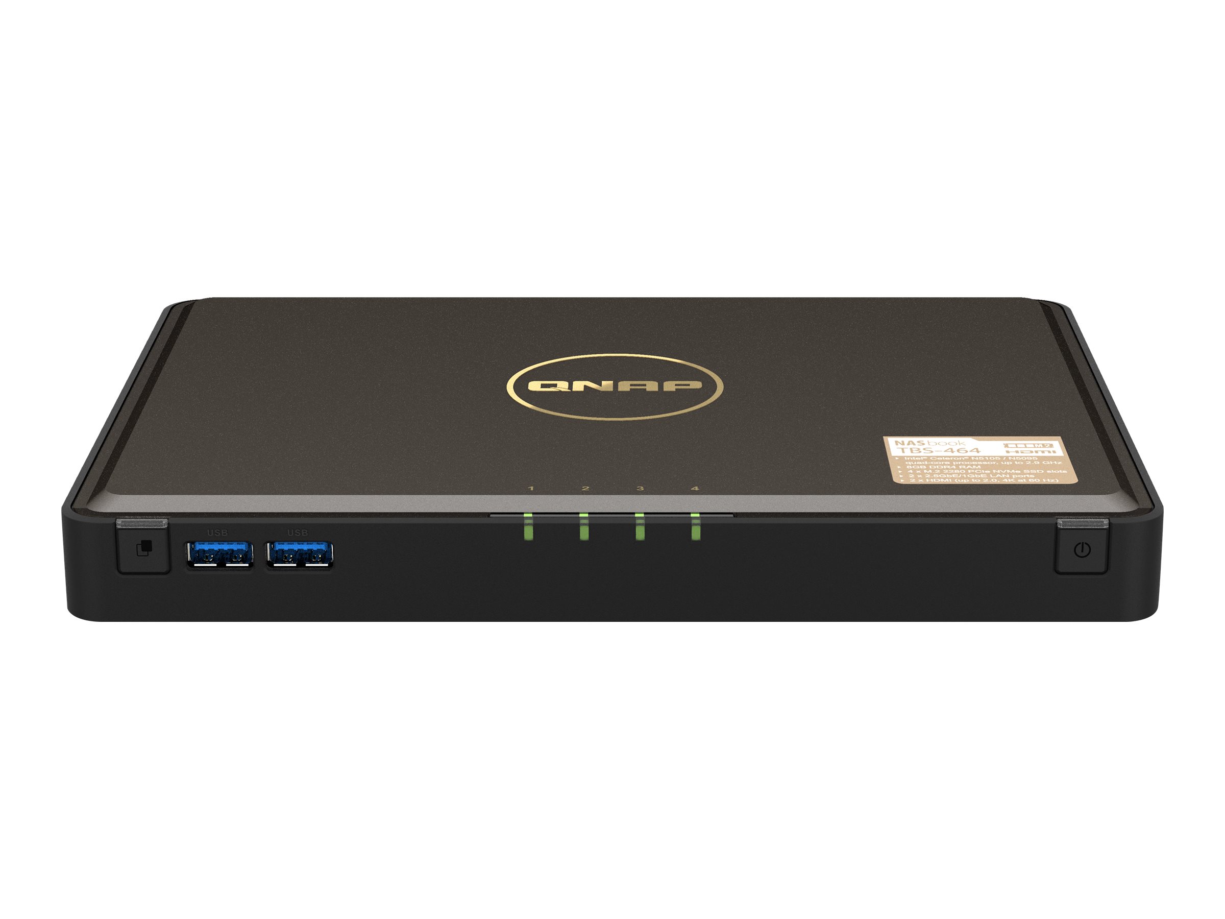 NAS TBS-464-8G 4bay M.2 NVMe SSD NASbook