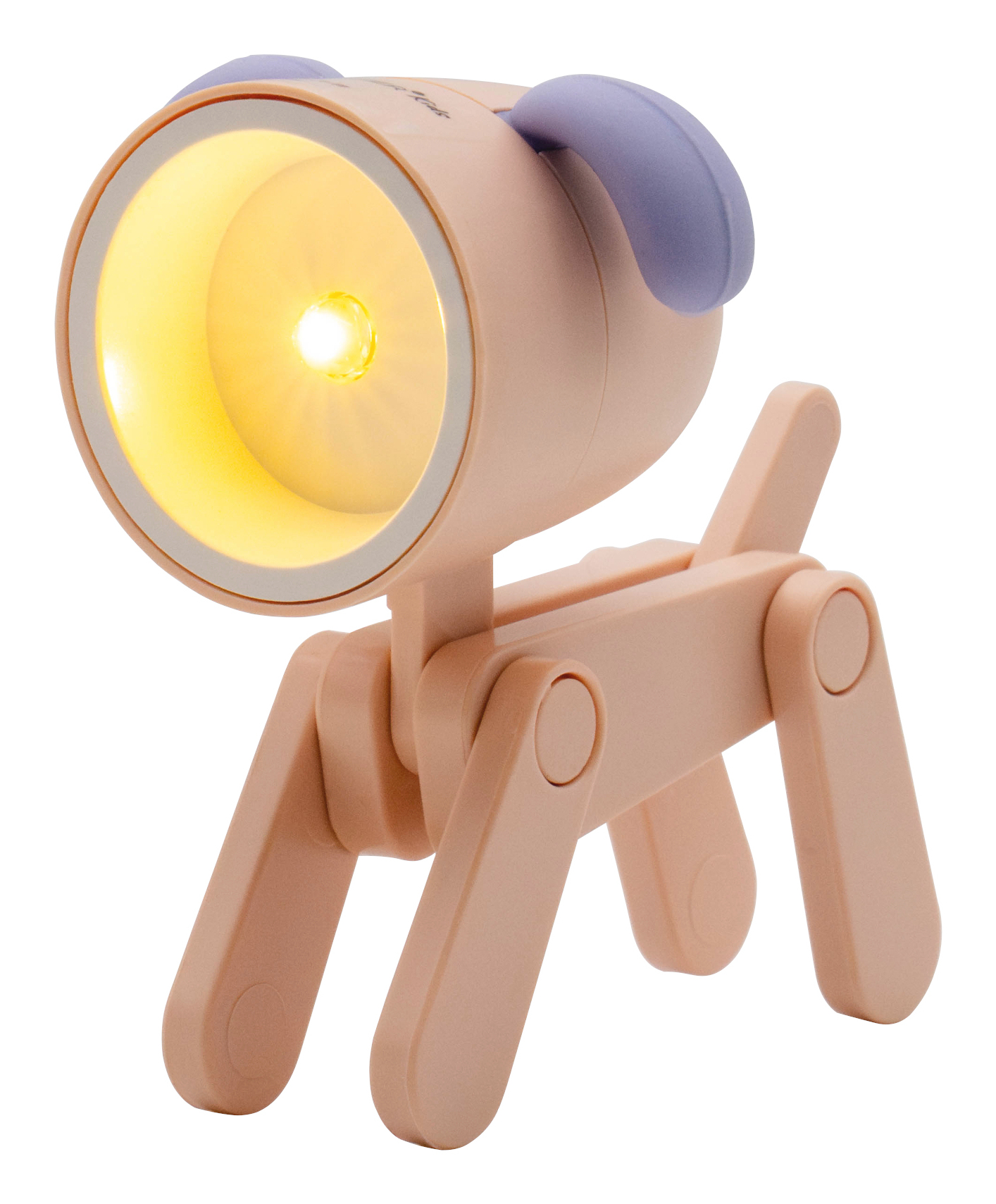 LED-Tier Taschenlampe Hund rosa, Höhe 5,5 cm
