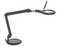 LED Lupenleuchte Makro mit Standfuß schwarz