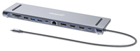 Dockingstation 12-in-1 4K 1xHDMI 2xDP 3xUSB-A