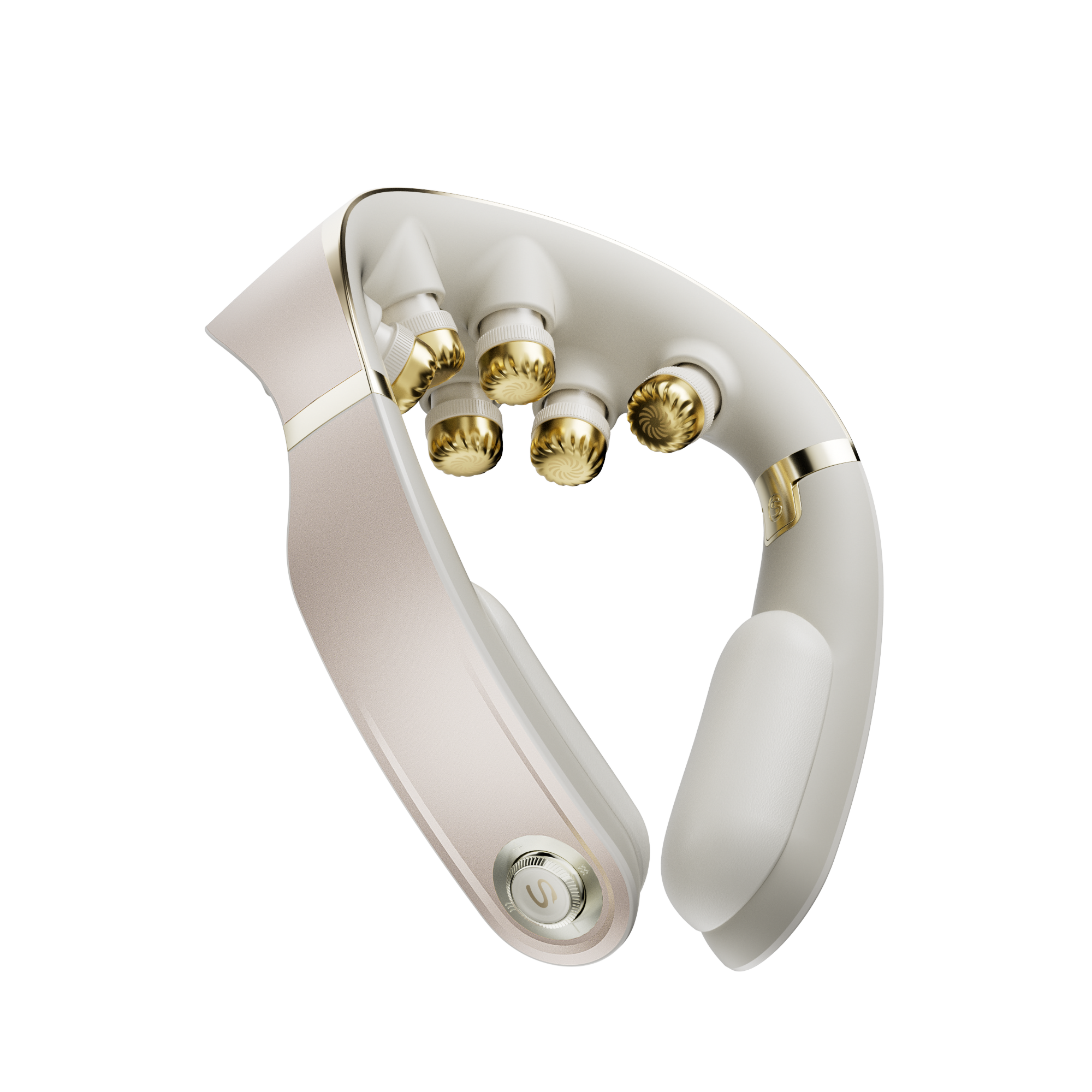 G7 Pro-Fold Golden – Premium Nackenmassagegerät mit EMS, Wärme und faltbarem Design