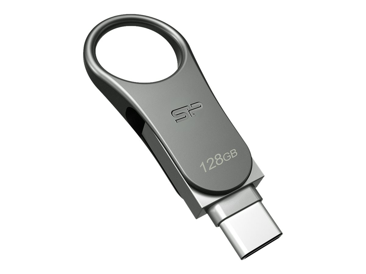 Mobile C80 | 128 GB USB-Stick | USB-C + USB-A | USB 3.2 Gen 1 | Titanium