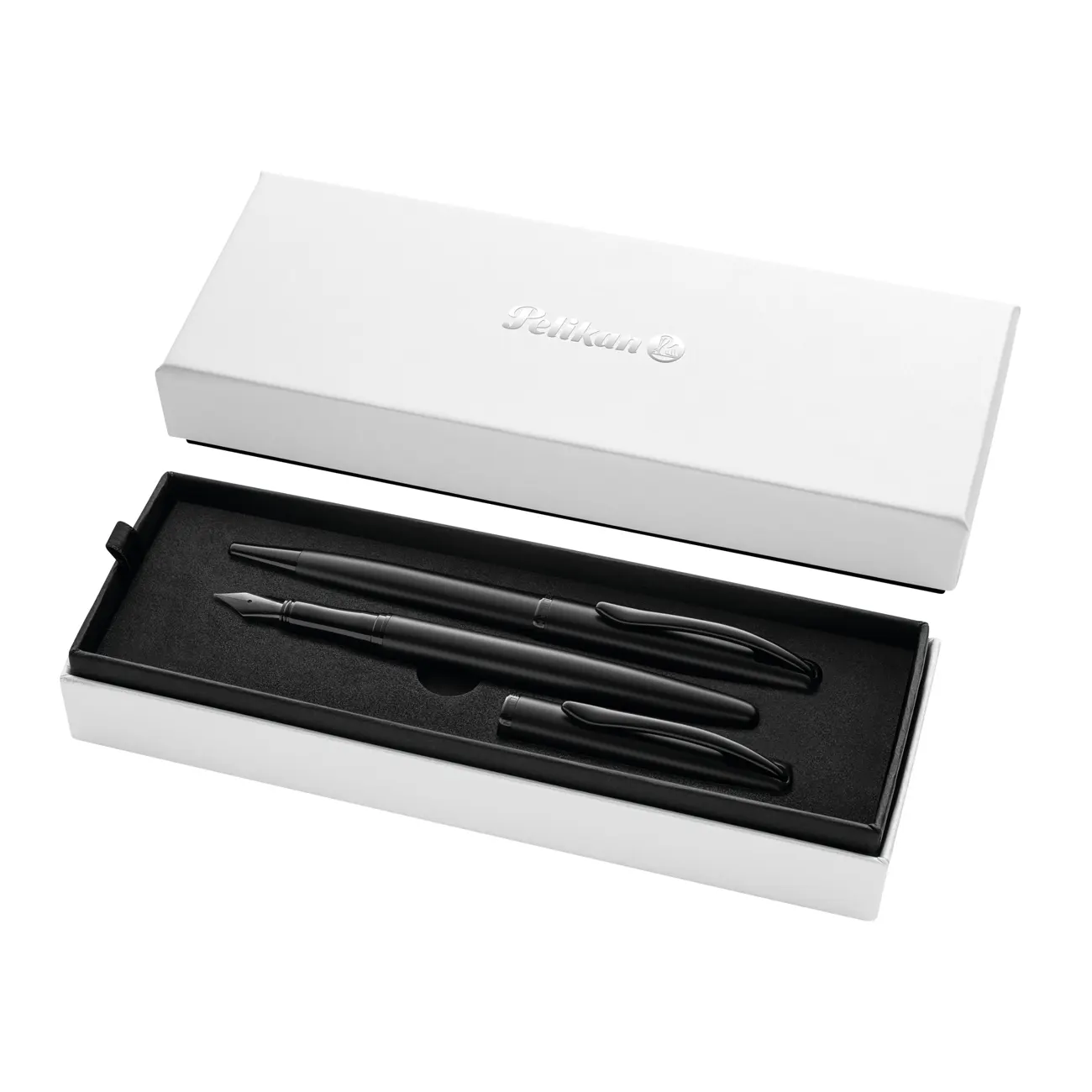 Füller&Kugelschreiber Jazz Noble Elegance Carbon Sw Geschenkbox