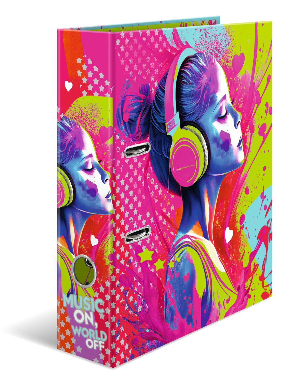 Ordner A4 Karton Music Girl