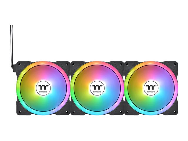 SWAFAN EX12 ARGB Sync TT Premium Edition - schwarz - 120mm Gehäuselüfter 3er-Pack