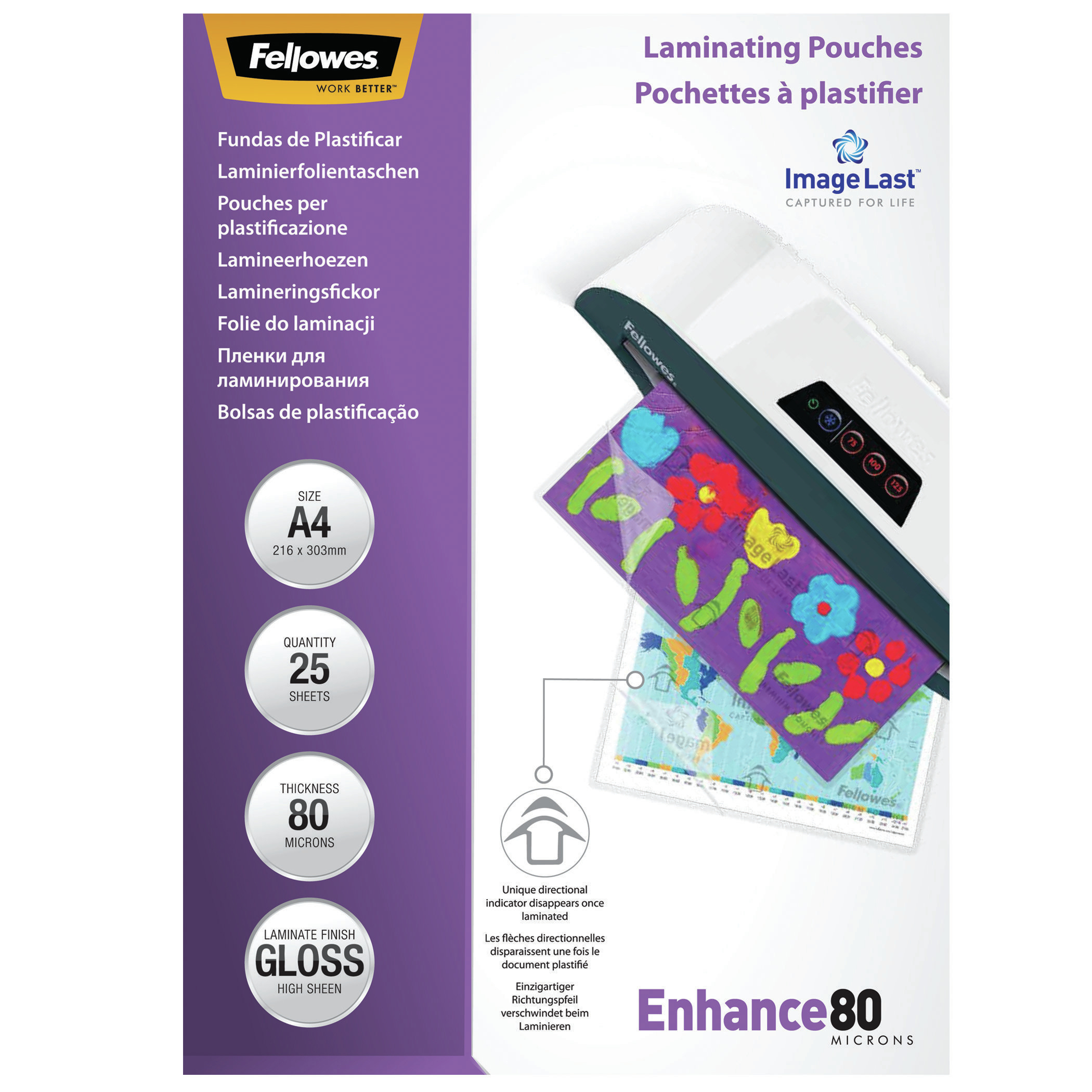 ImageLast - 80 Mikron - 25er-Pack - glänzend - glänzend - A4 (210 x 297 mm)