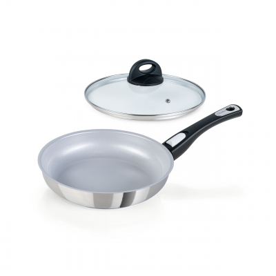 Cerafit Steel Pfannen Set 2-tlg, 24cm, Edelstahl Cerafit Steel Pfannen Set 2-tlg, 24cm, Edelstahl