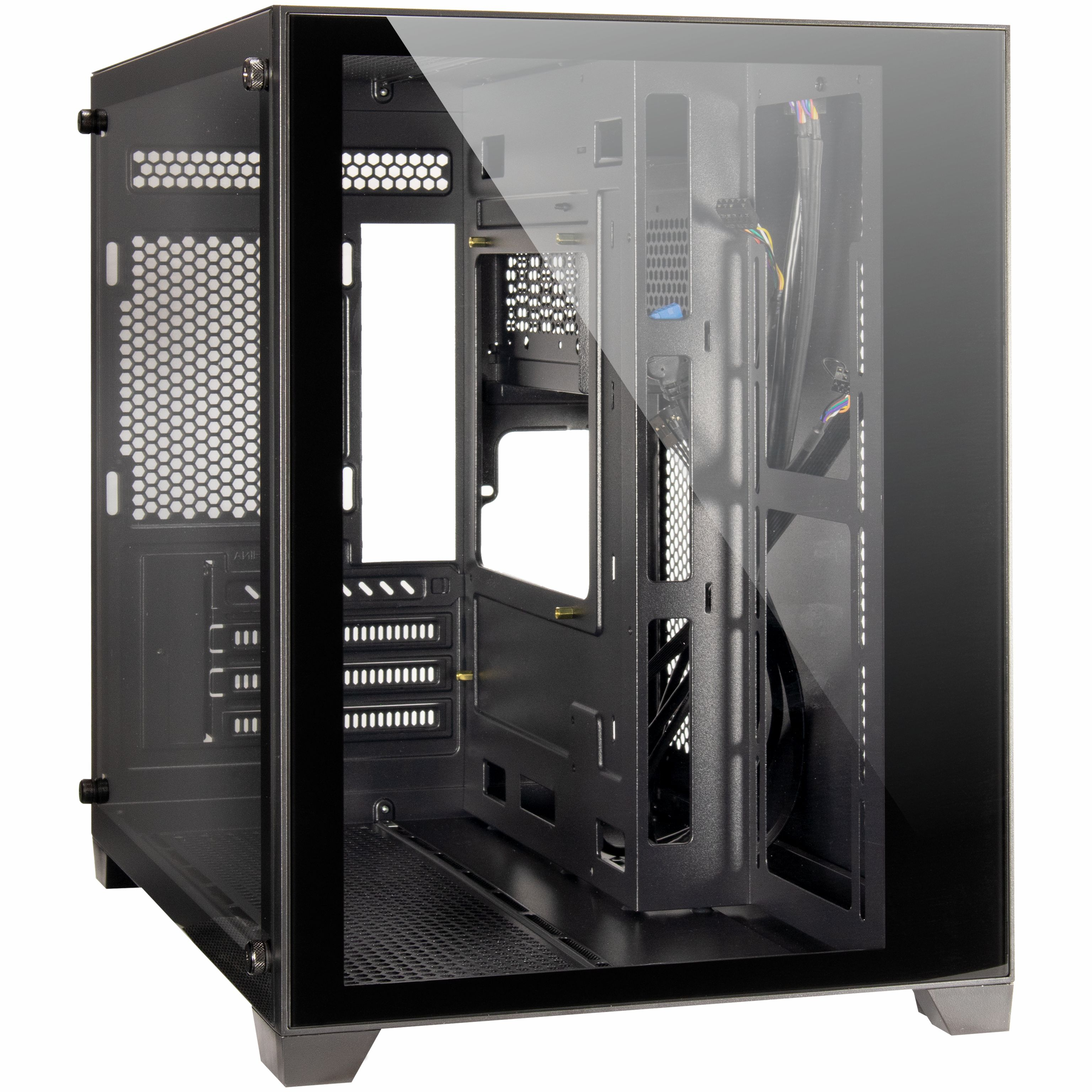 Inter-Tech Gaming-Gehäuse Micro-ATX C-501 Aspect schwarz