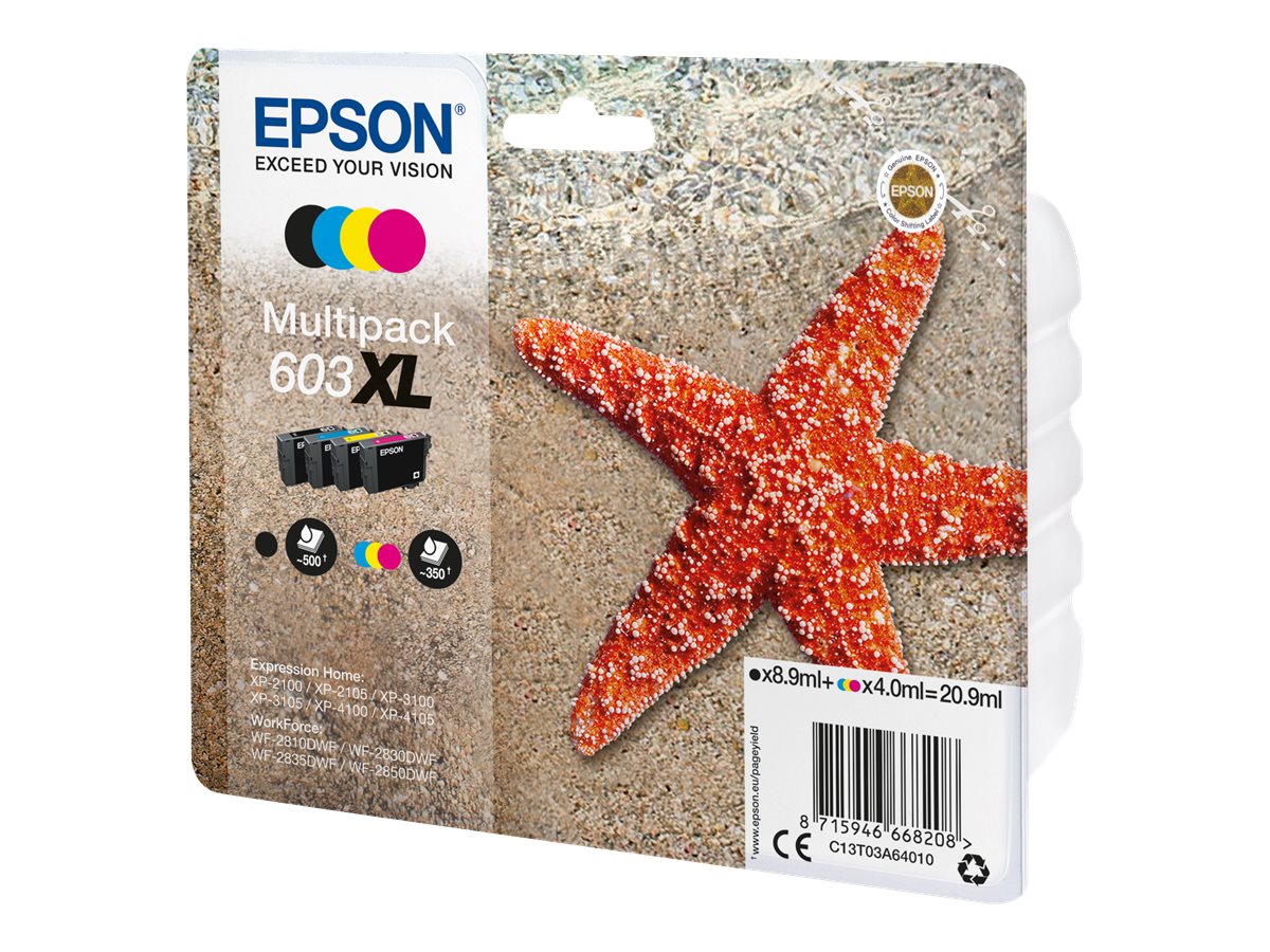 603XL Multipack - 4er-Pack - XL - Schwarz, Gelb, Cyan, Magenta