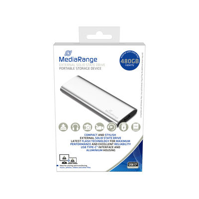 MR1102 - 480 GB - M.2 - USB Typ-C - 3.2 Gen 2 (3.1 Gen 2) - 450 MB/s - Silber