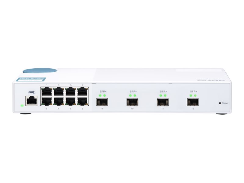 QSW-M408S - Switch - managed - 8 x 10/100/1000 + 4 x 10 Gigabit SFP+
