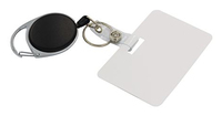 Gürtelclip 2in1 mit ausziehbarer Schnur schwarz