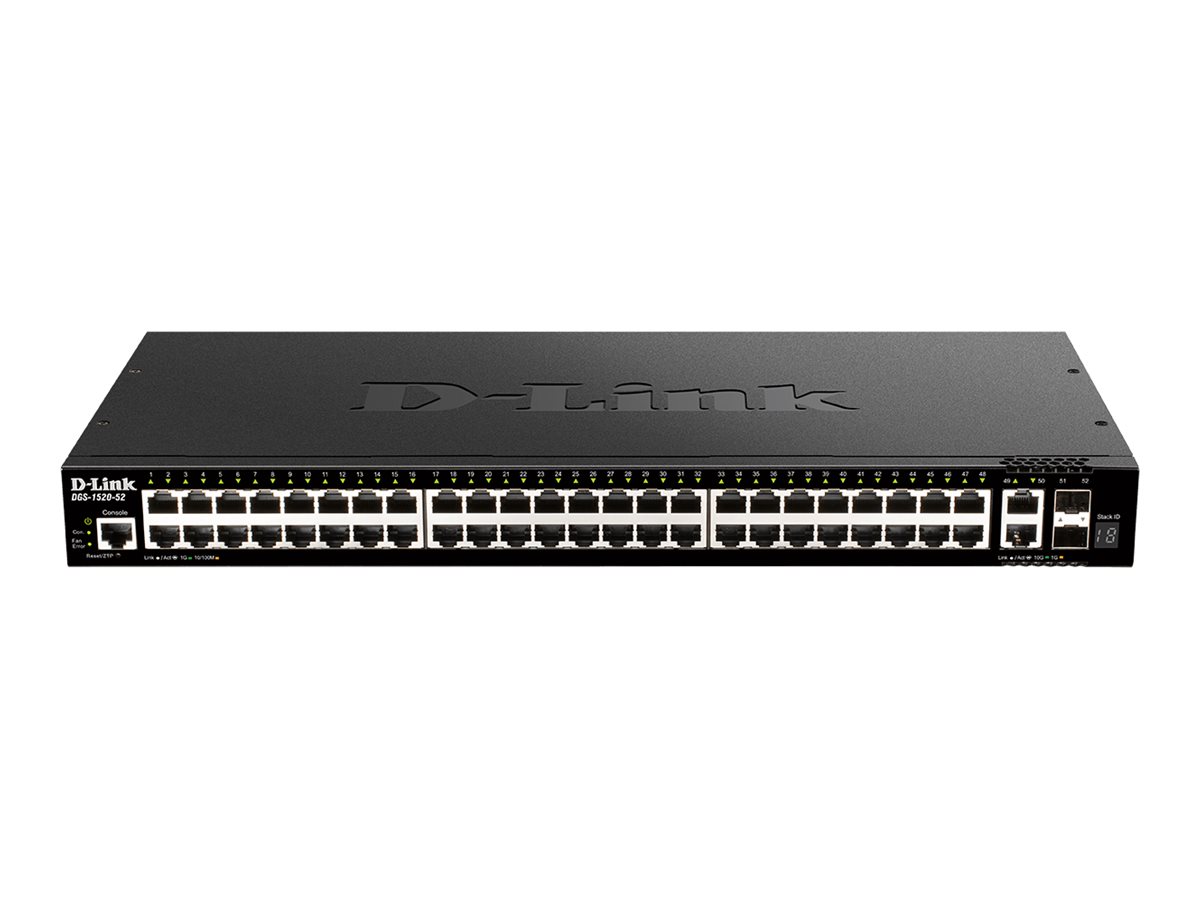 Switch 440mm D-Link DGS-1520-52     2*SFP+/ 2*XGE/48*GE retail