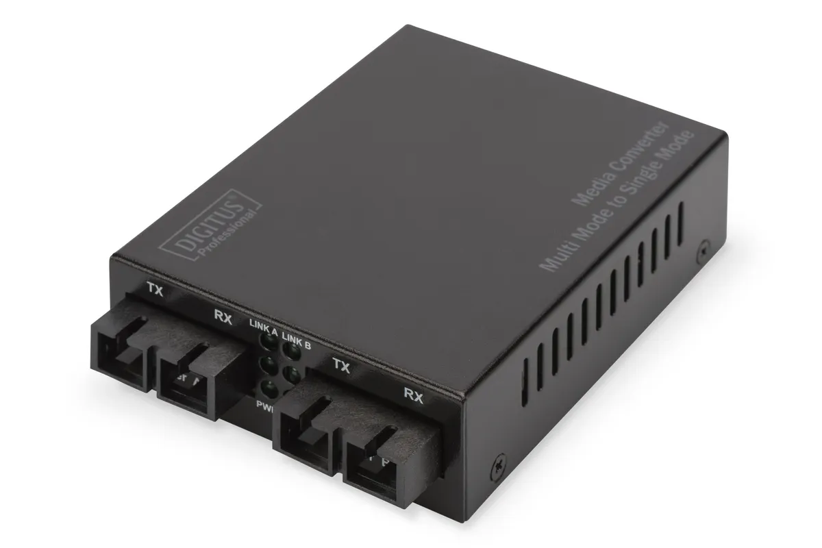DN-82124 | Gigabit LWL Medienkonverter | Multimode auf Singlemode | SC/SC | 850/1310 nm | 20 km