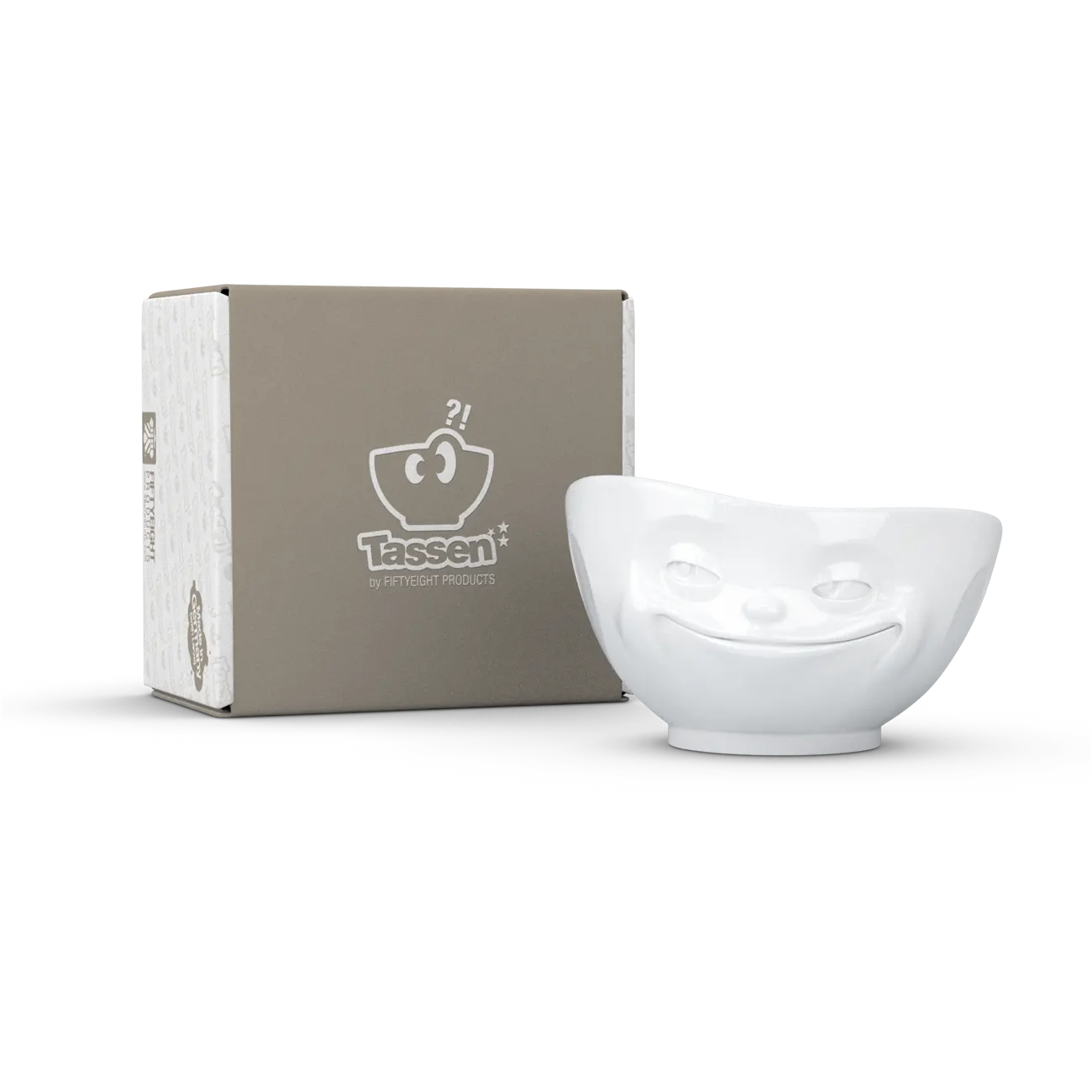 FIFTYEIGHT Schale 1000ml - Grinsend weiß