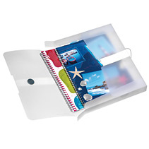 Sammelbox A4 PP transparent farblos Rückenbreite 4cm, Rückenetikett