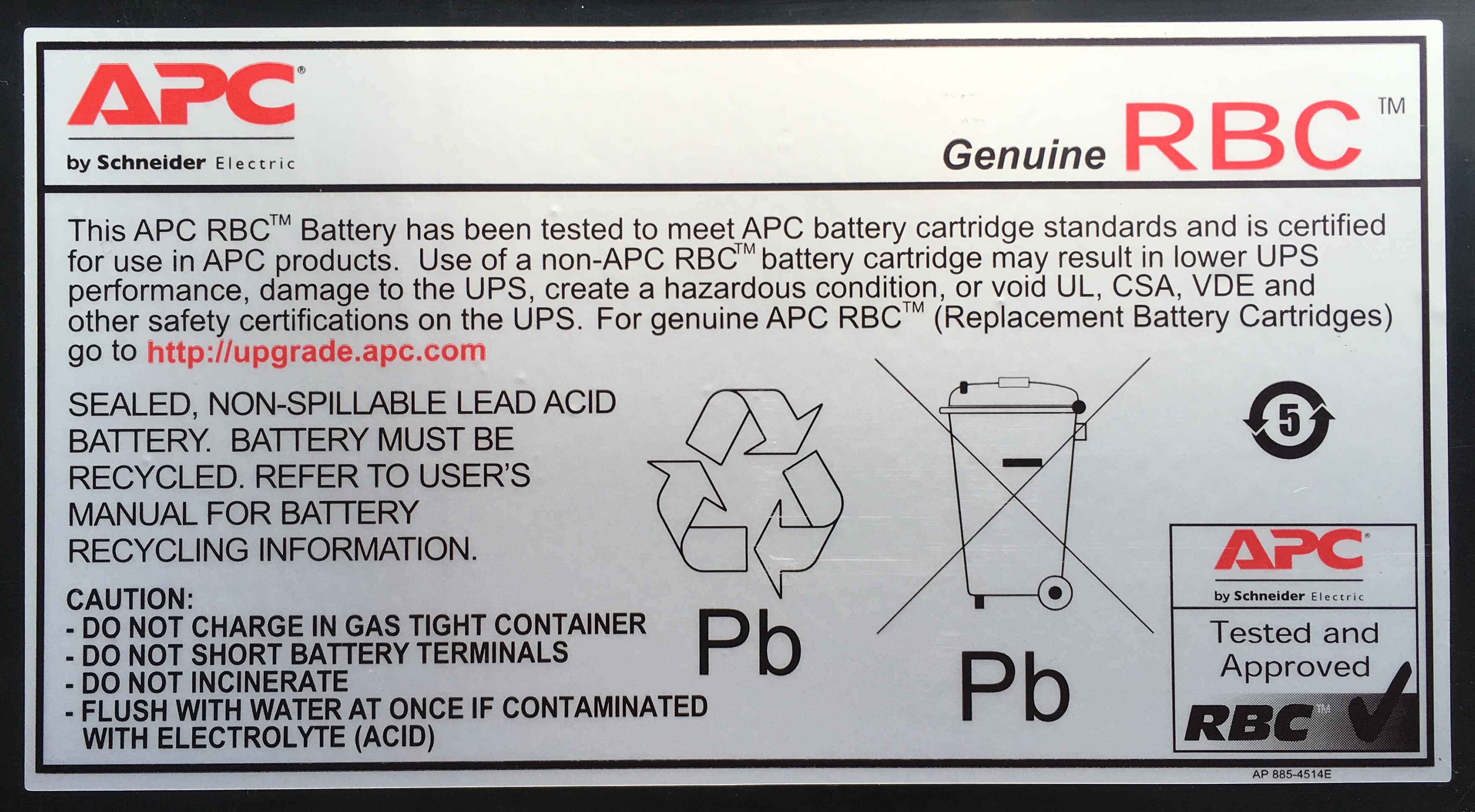 APC Replacement Battery Cartridge #24 - USV-Akku Bleisäure