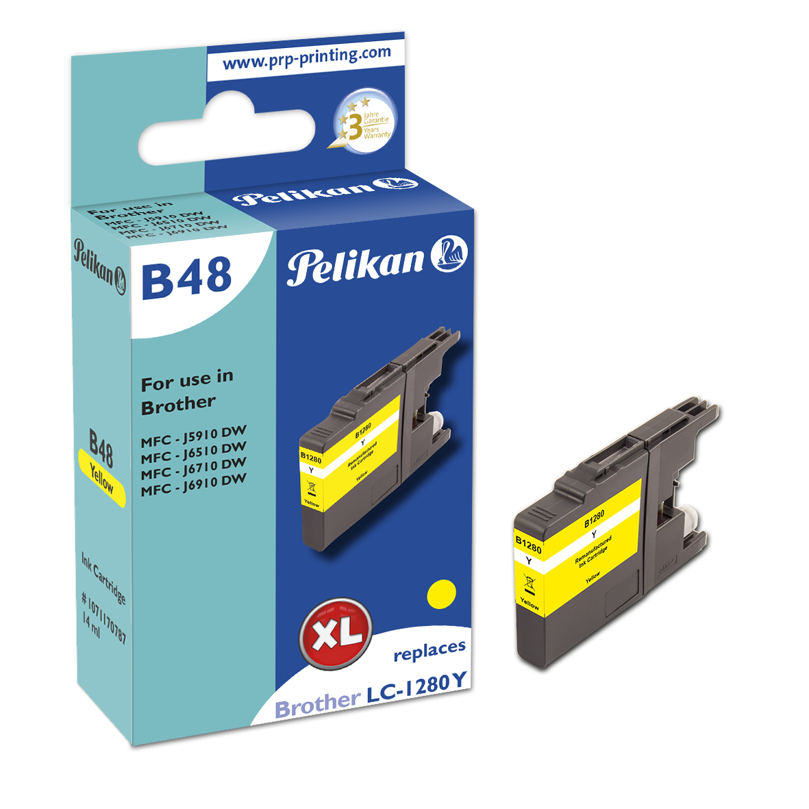 B48 ersetzt Brother LC-1280XL gelb