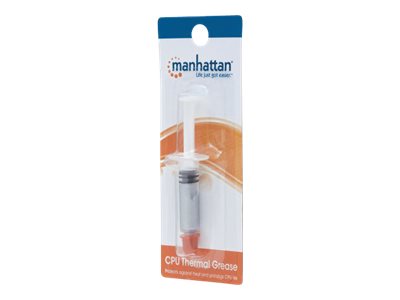 Manhattan CPU Thermal Paste Grease,1.5g, Heat sink compound, Equivalent to Startech SILVGREASE1, Syringe, Blister