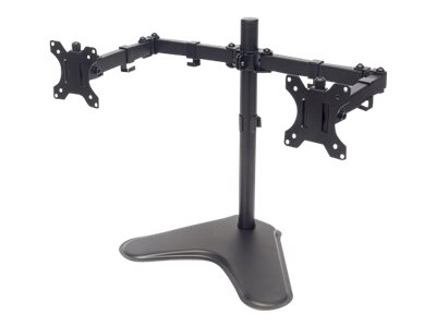 Manhattan Standfuß mit Monitorarm für zwei Displays