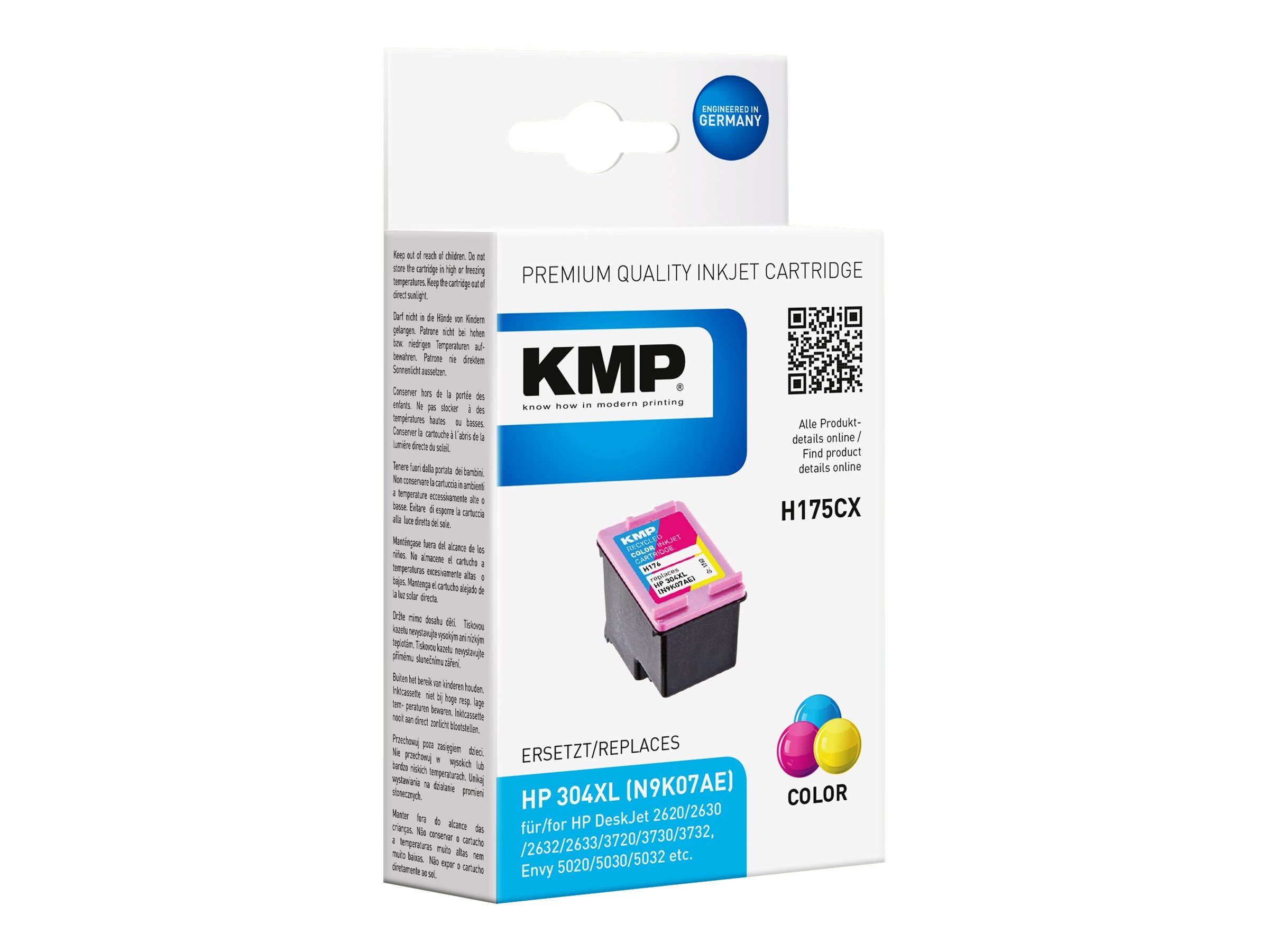 KMP H175CX - 12 ml - Hohe Ergiebigkeit - Farbe (Cyan, Magenta, Gelb)
