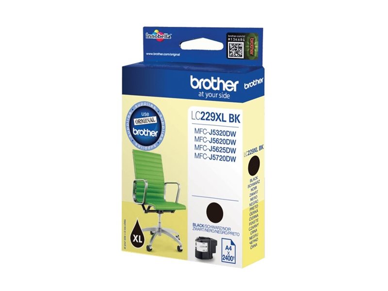 Patrone Brother LC-229XLBKBP MFC-J5620DW/J5625DW/J5720DW