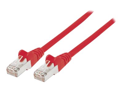 Intellinet Network Patch Cable, Cat7 Cable/Cat6A Plugs, 3m, Red, Copper, S/FTP, LSOH / LSZH, PVC, RJ45, Gold Plated Contacts, Snagless, Booted, Polybag - Patch-Kabel - RJ-45 (M)