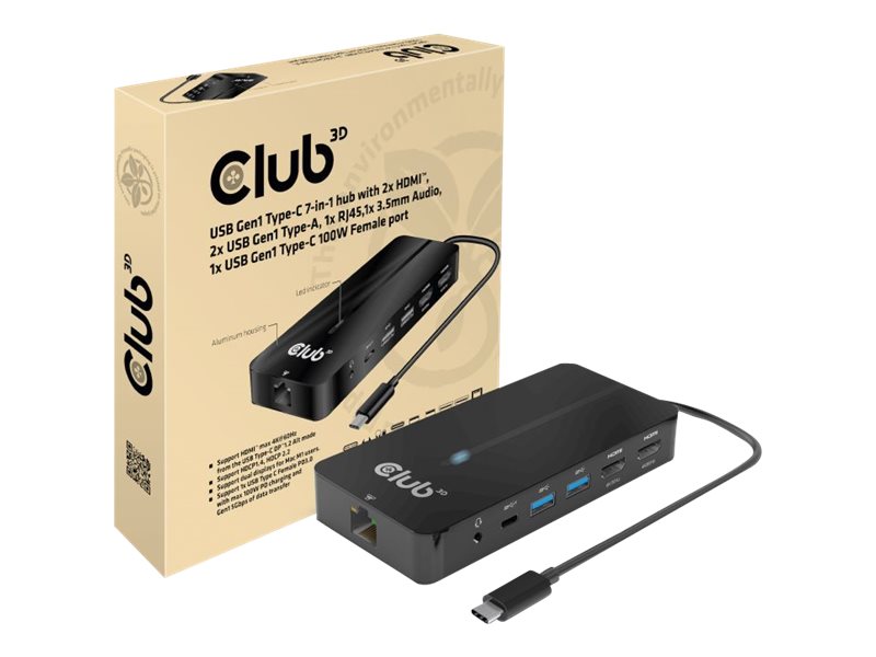 Club 3D CSV-1595 - Dockingstation - USB-C 3.2 Gen 1