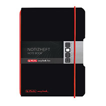 Notizheft my.book flex – A6 – kariert – 40 Blatt – Schwarz