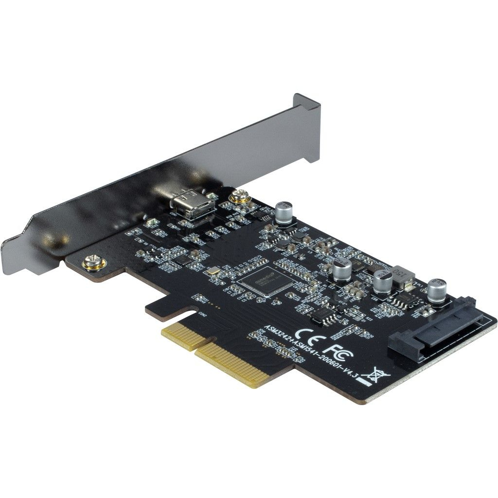 Inter-Tech Argus KC-008 - USB-Adapter - PCIe 4.0 Low-Profile