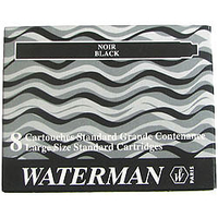 WATERMAN | Tintenpatrone Standard Intense Black (alt: Schwarz) | in einer Schachtel (8)
