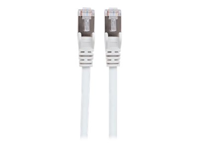 Intellinet Network Patch Cable, Cat7 Cable/Cat6A Plugs, 1m, White, Copper, S/FTP, LSOH / LSZH, PVC, RJ45, Gold Plated Contacts, Snagless, Booted, Polybag - Netzwerkkabel - RJ-45 (M)