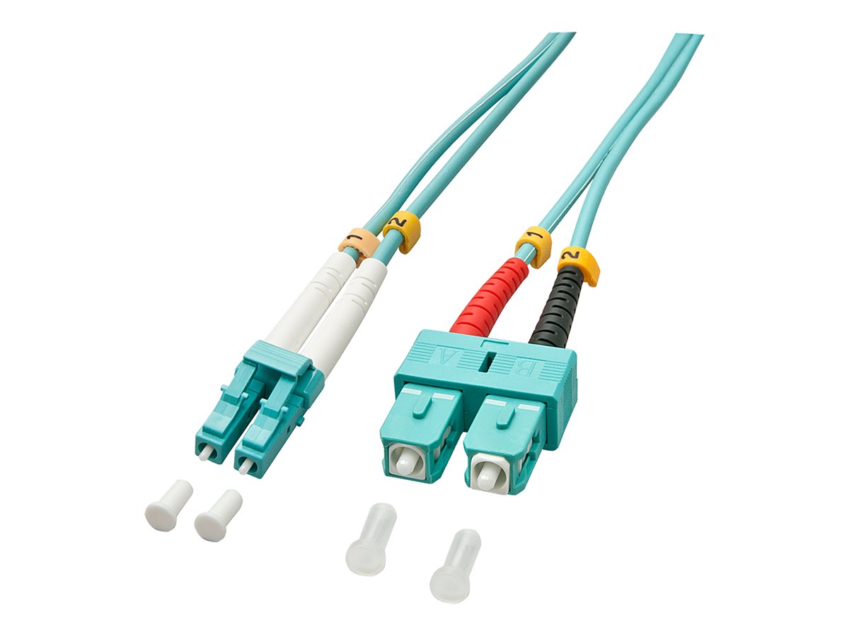LINDY LWL-Duplexkabel LC/SC OM3 3m  50/125æm Multimode