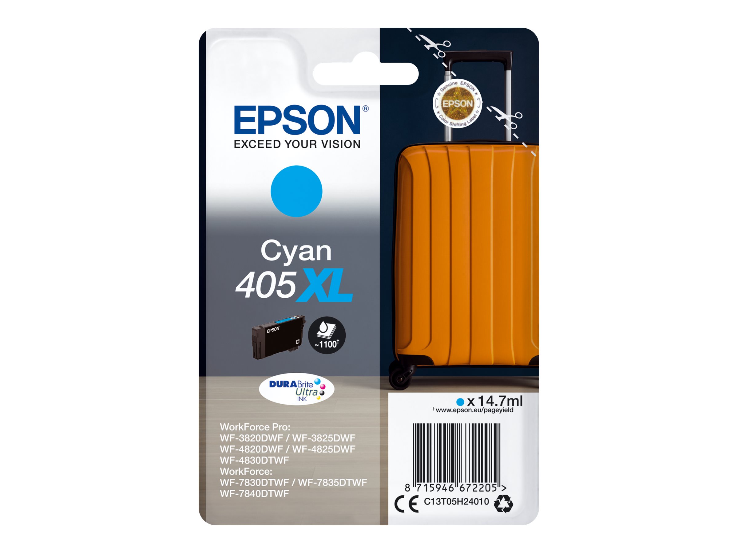 405XL - 14.7 ml - Cyan - original - Tintenpatrone