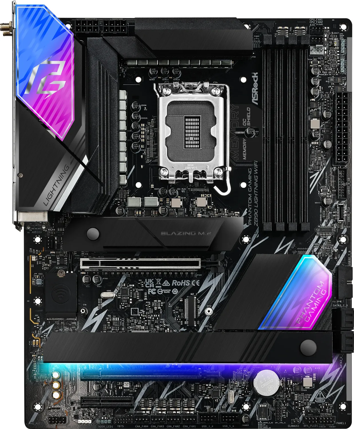 AsRock Phantom Gaming Z890 Lightning WIFI - Intel Z890 - So. 1851 - ATX