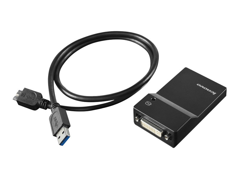 Lenovo USB 3.0 to DVI/VGA Monitor Adapter - Externer Videoadapter