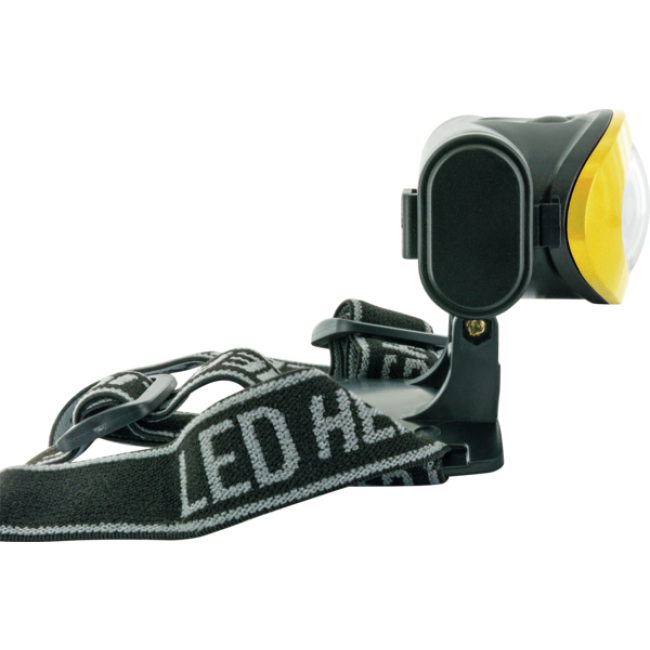 Schwaiger | LED Stirnlampe 120 Lumen schwarz/gelb
