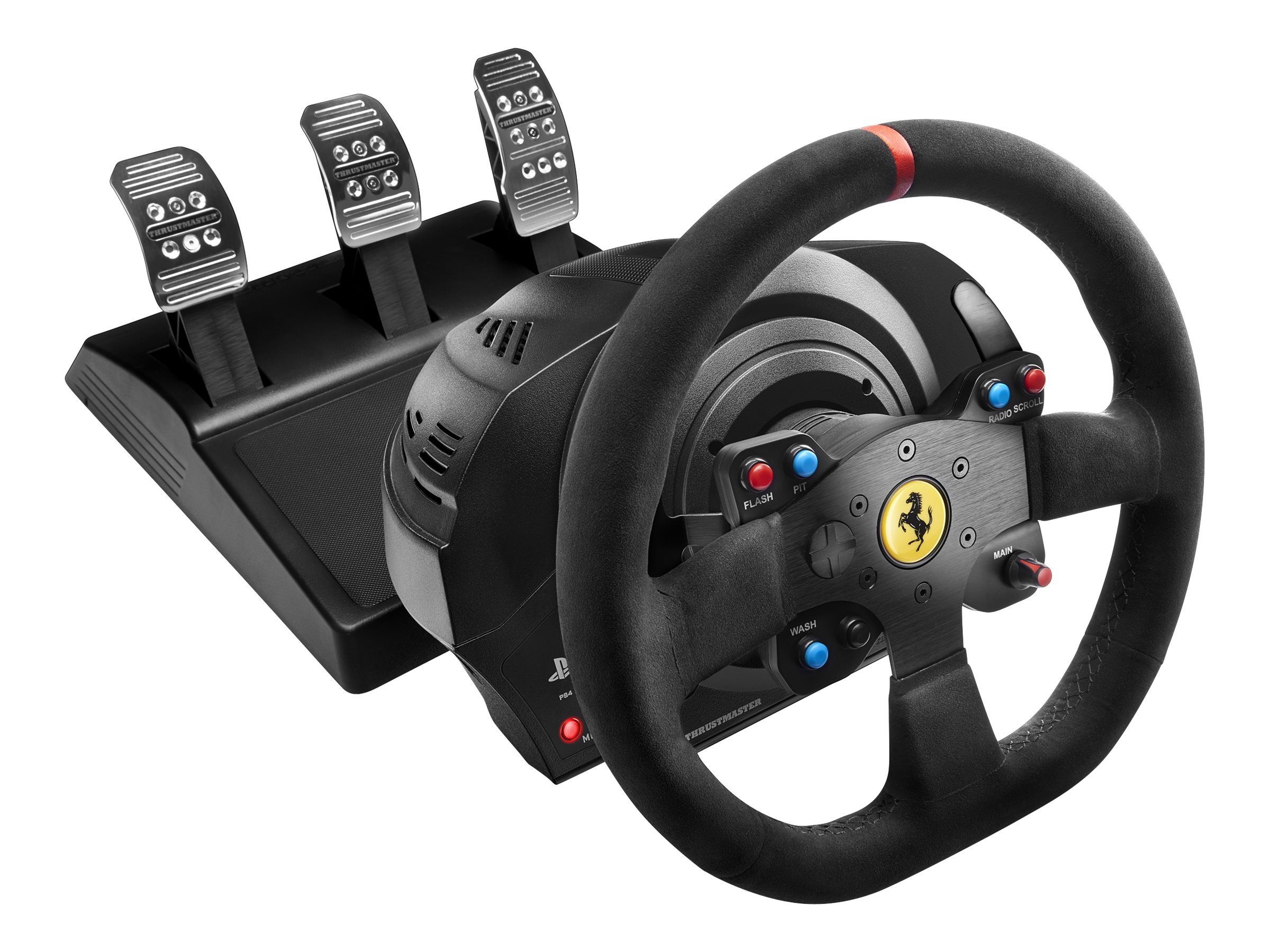 Thrustmaster Ferrari T300 Integral Racing  Alcantara Edition|Force Feedback Lenkrad / Pedalset|ideal für PS5, PS4, PC