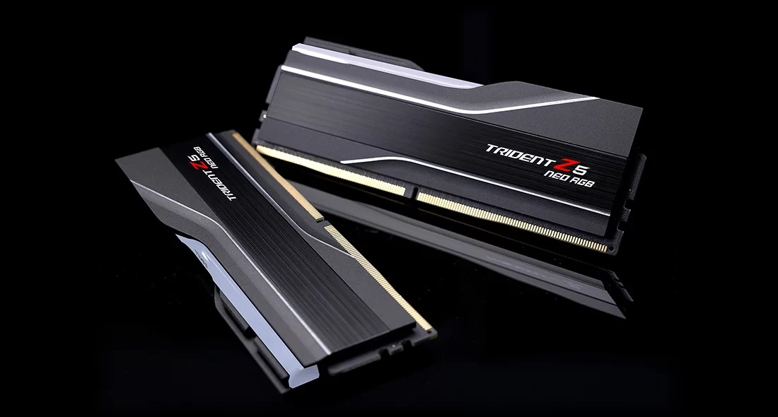 2x 16GB (32GB Kit) DDR5-6000 G.Skill Trident Z5 NEO RGB schwarz CL36 (AMD EXPO)