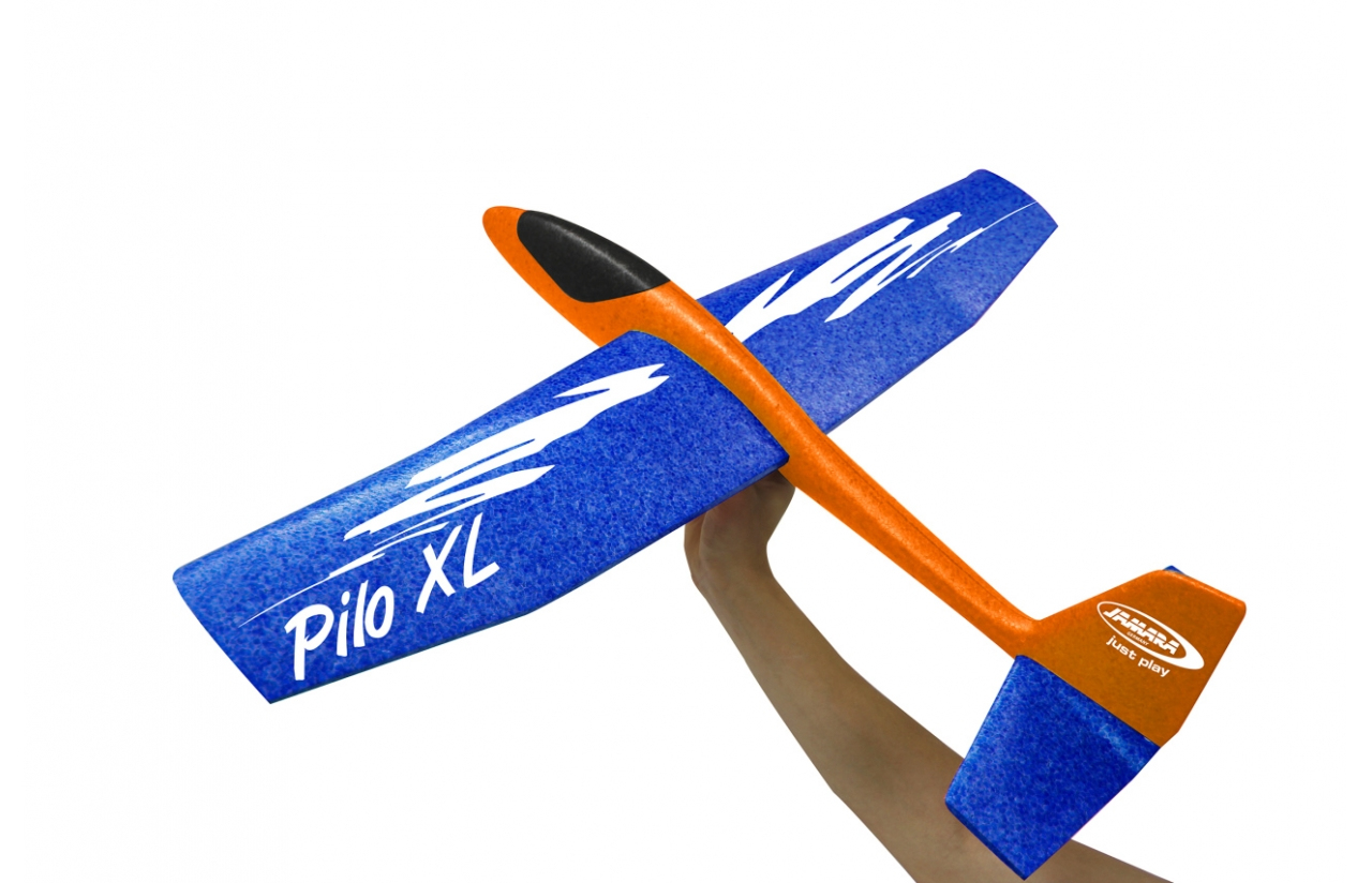 JAMARA | Pilo XL Schaumwurfgleiter EPP Tragfläche blau Rumpf orange  